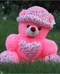 CAP WITH HEART TEDDY BEAR