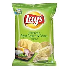 LAYS CREAM & ONION FLAVOUR 50g